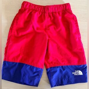 The North Face Kids Vibrant Red and Blue Shorts